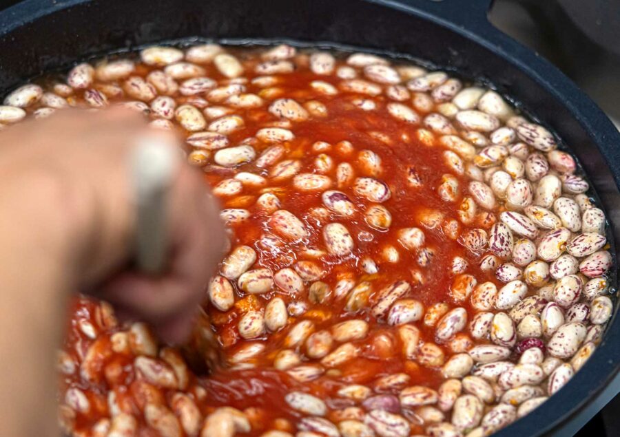 Fagioli spadellati al pomodoro